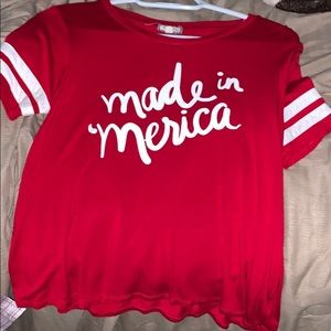 girls made in merica tee